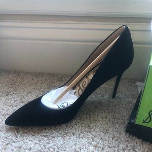 Sam Edelman Women's Hazel Black Suede Heels (6.5N)